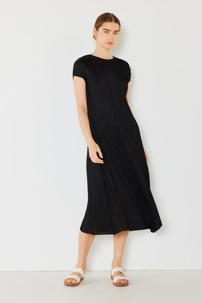 Marina West Swim Pleated Cap Sleeve A-Line Dress Carauana Store