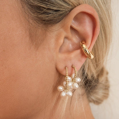 Stainless Steel Letter C Shape Clip On Earrings Carauana Store