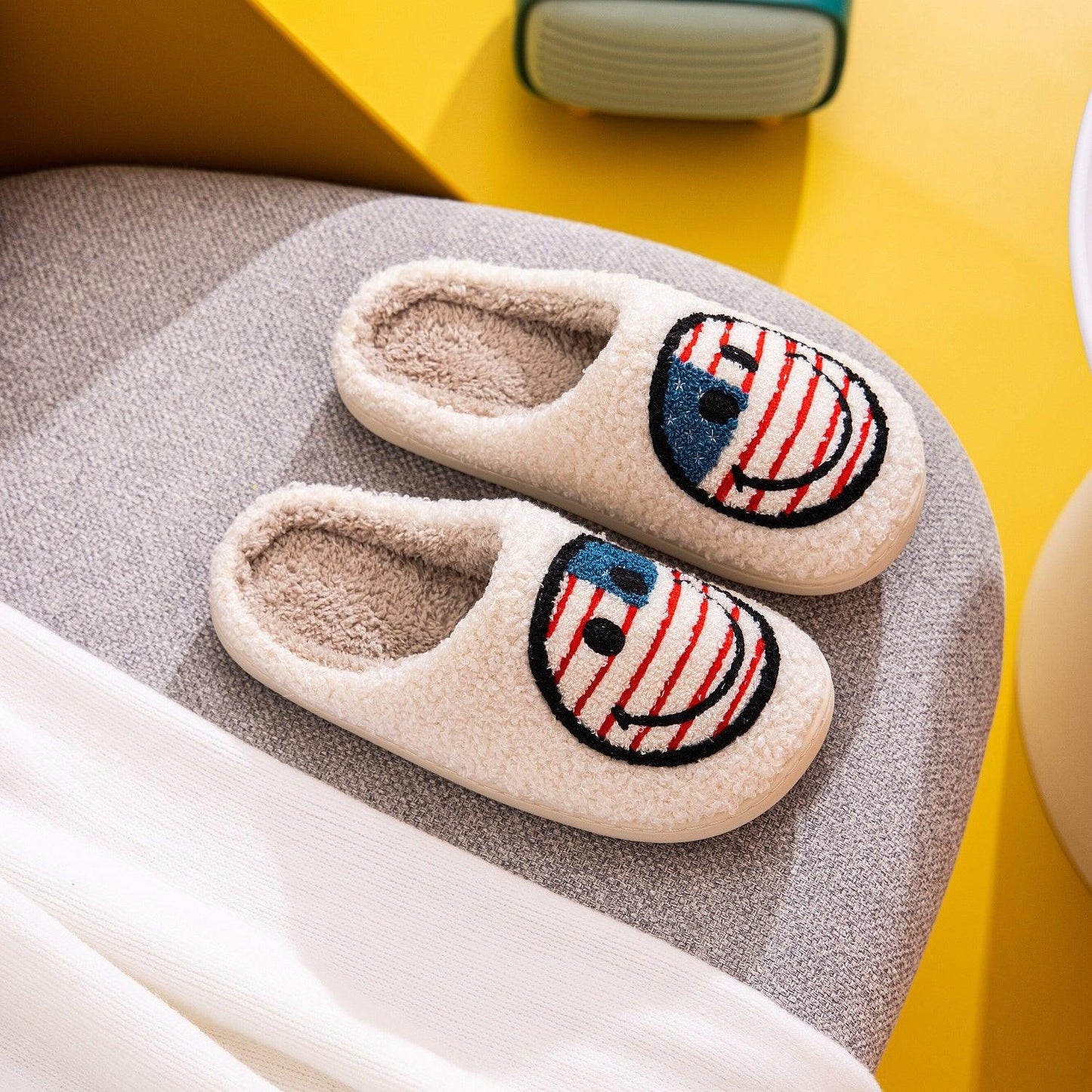Melody Smiley Face Slippers Carauana Store