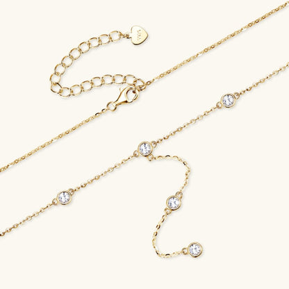 1.1 Carat Moissanite 925 Sterling Silver Necklace Carauana Store