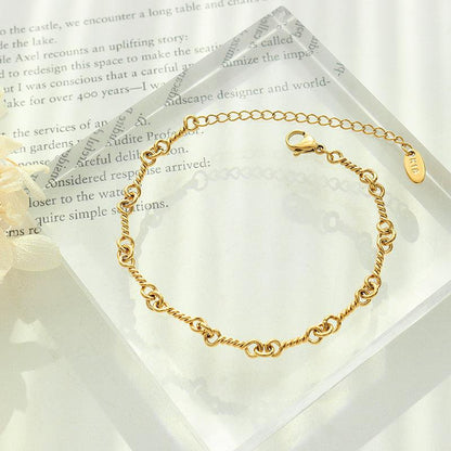 Titanium Steel Link Chain Bracelet Carauana Store