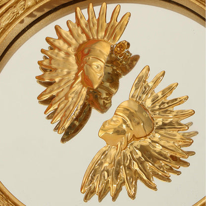 Titanium Steel Gold-Plated Earrings Carauana Store