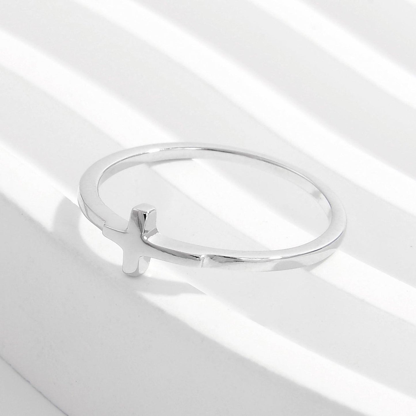 925 Sterling Silver Cross Ring Carauana Store