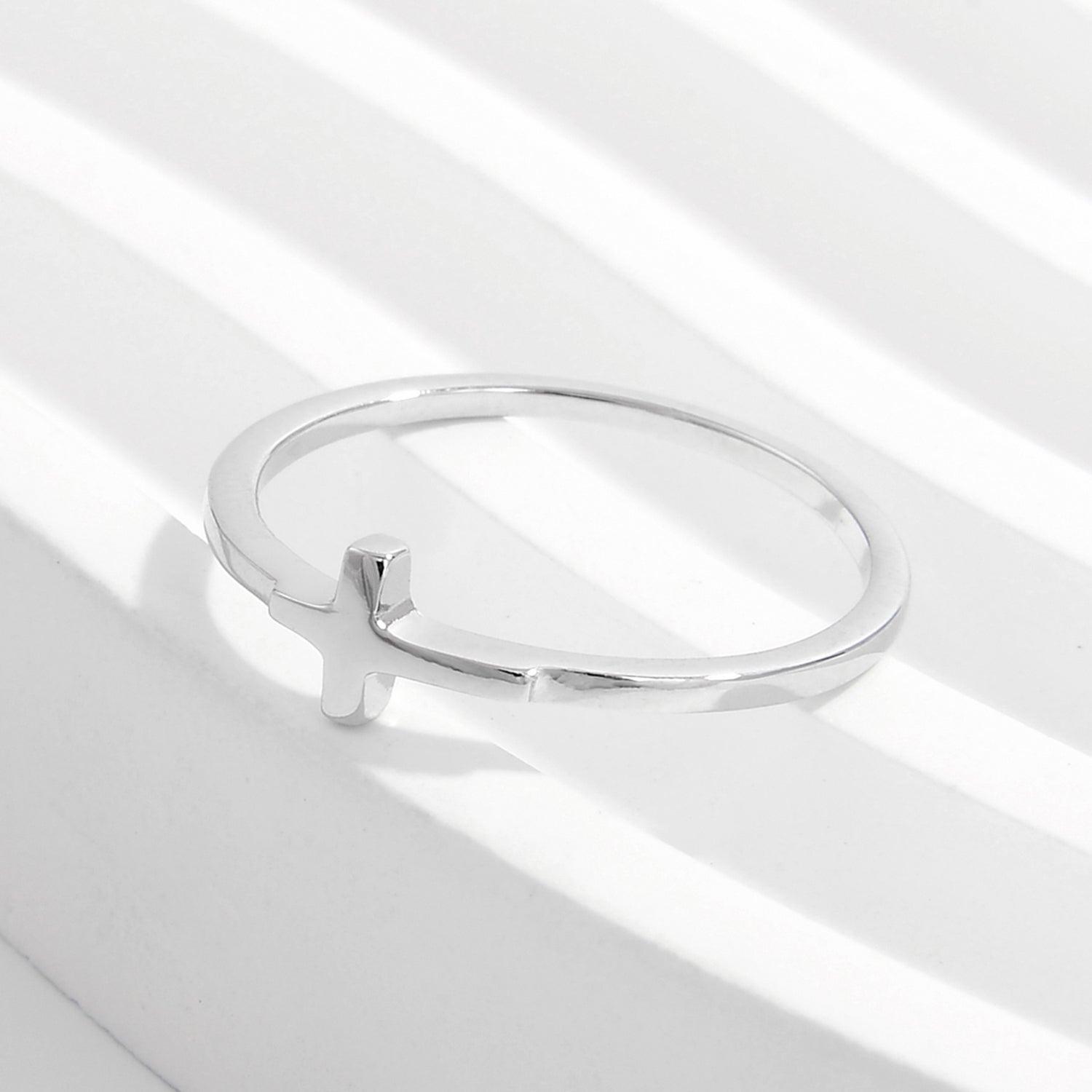925 Sterling Silver Cross Ring Carauana Store