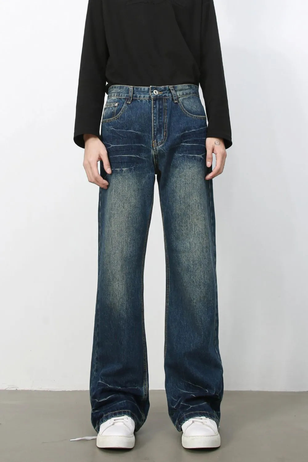 Men's Bootcut Jeans with Pockets