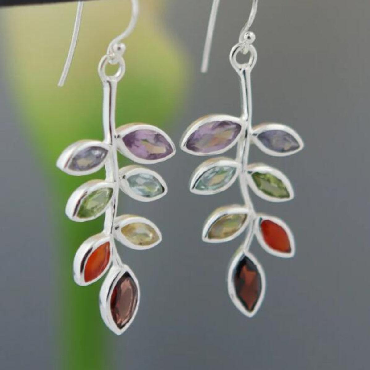 Leaf Shape Alloy Earrings Carauana Store