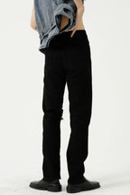 Distressed Mid Rise Jeans with Pockets Carauana Store