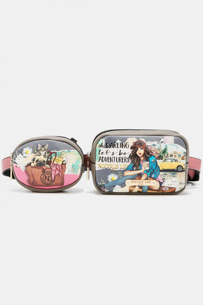 Nicole Lee USA Double Pouch Fanny Pack Carauana Store