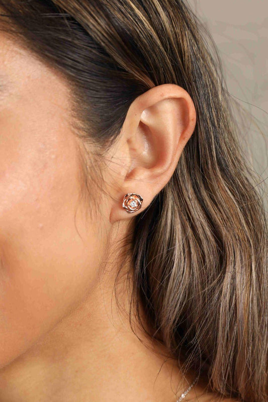 Adored Moissanite Flower 925 Sterling Silver Earrings Carauana Store