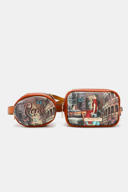 Nicole Lee USA Double Pouch Fanny Pack Carauana Store