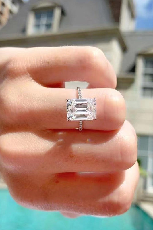 5 Carat Moissanite Side Stone Ring Carauana Store