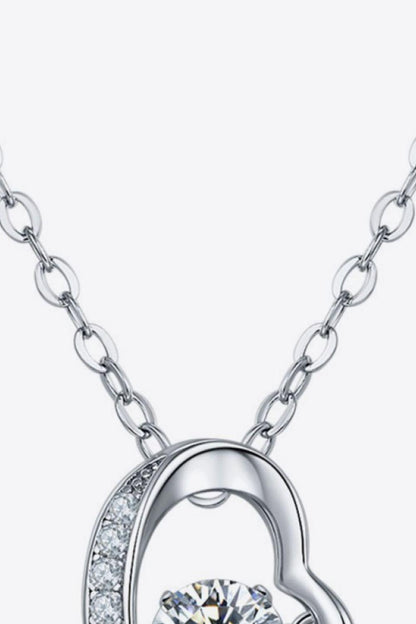 925 Sterling Silver Moissanite Pendant Necklace Carauana Store