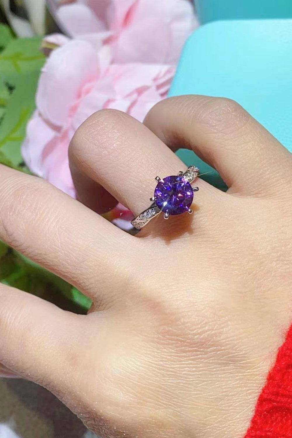 Nice To Meet You 2 Carat Moissanite 925 Sterling Silver Ring Carauana Store