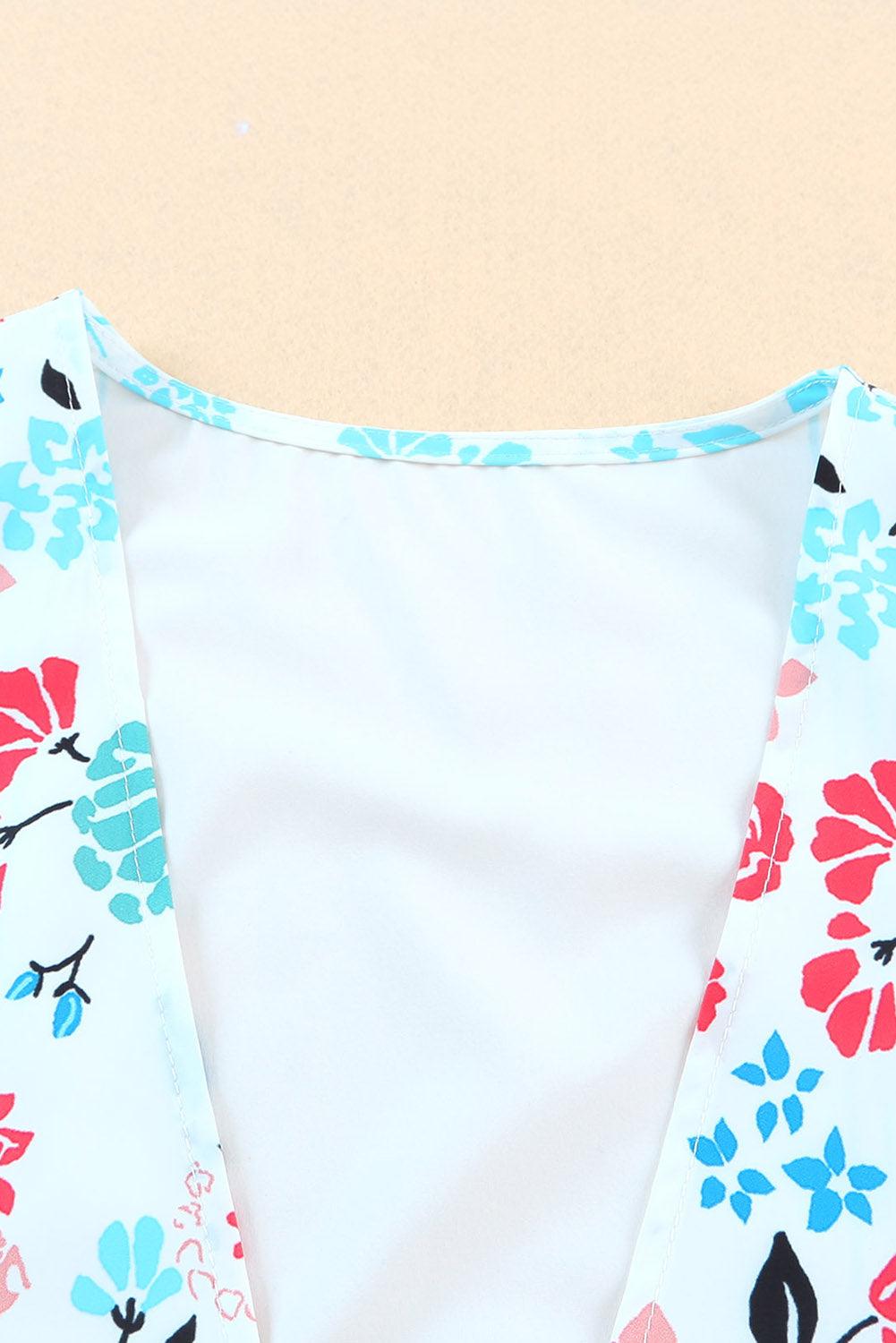 Printed Open Front Cover-Up Carauana Store