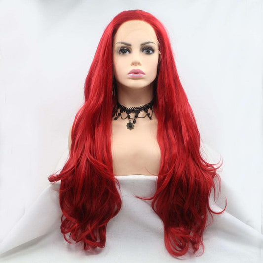 13*3" Lace Front Wigs Synthetic Long Wavy 24" 130% Density Carauana Store
