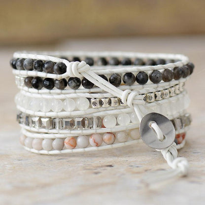 Natural Stone Layered Bracelet Carauana Store