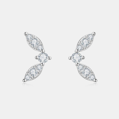 Moissanite 925 Sterling Silver Stud Earrings Carauana Store