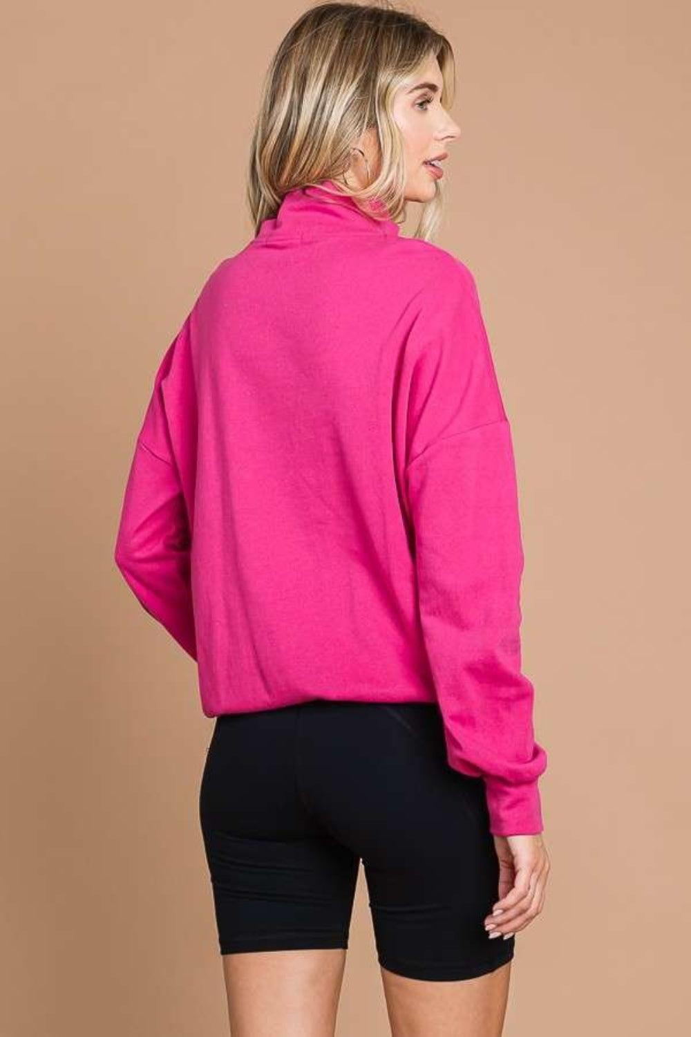 Culture Code Full Size Half Zip Long Sleeve Sweatshirt Carauana Store