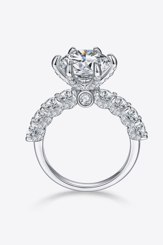 5 Carat Moissanite Side Stone Ring Carauana Store