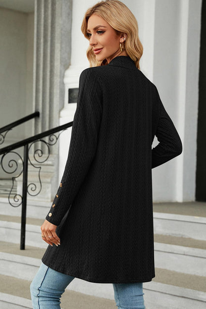 Open Front Long Sleeve Cardigan Carauana Store