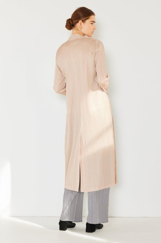 Marina West Swim Pleated Long Sleeve Cardigan Carauana Store