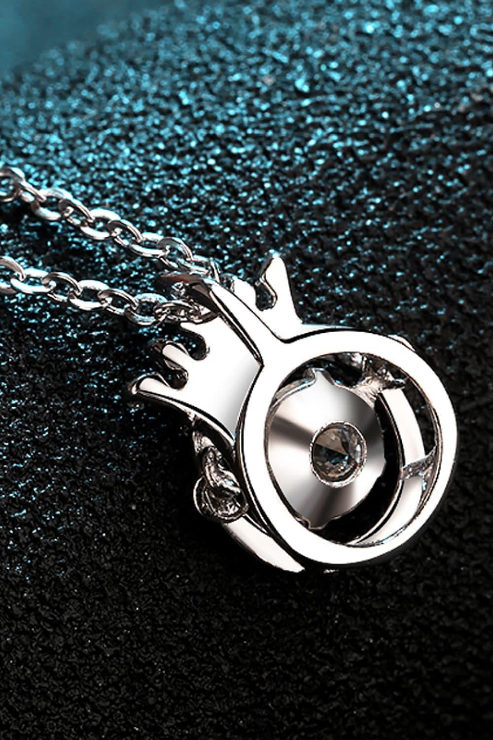 Moissanite 925 Sterling Silver Necklace Carauana Store