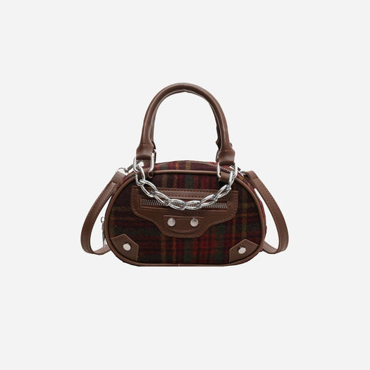 Plaid Print Crossbody Bag Carauana Store