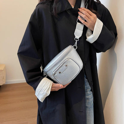 Texture PU Leather Crossbody Bag Carauana Store