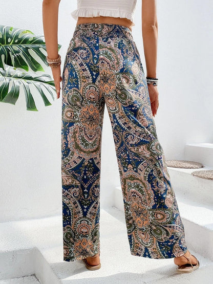 Printed Wide Leg Pants Carauana Store