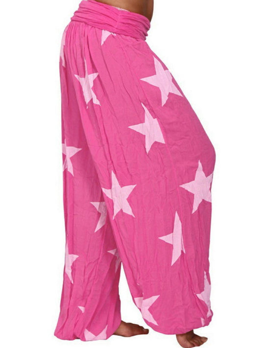 Full Size Ruched High Waist Printed Pants Carauana Store