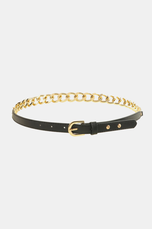 PU Leather Chain Belt Carauana Store