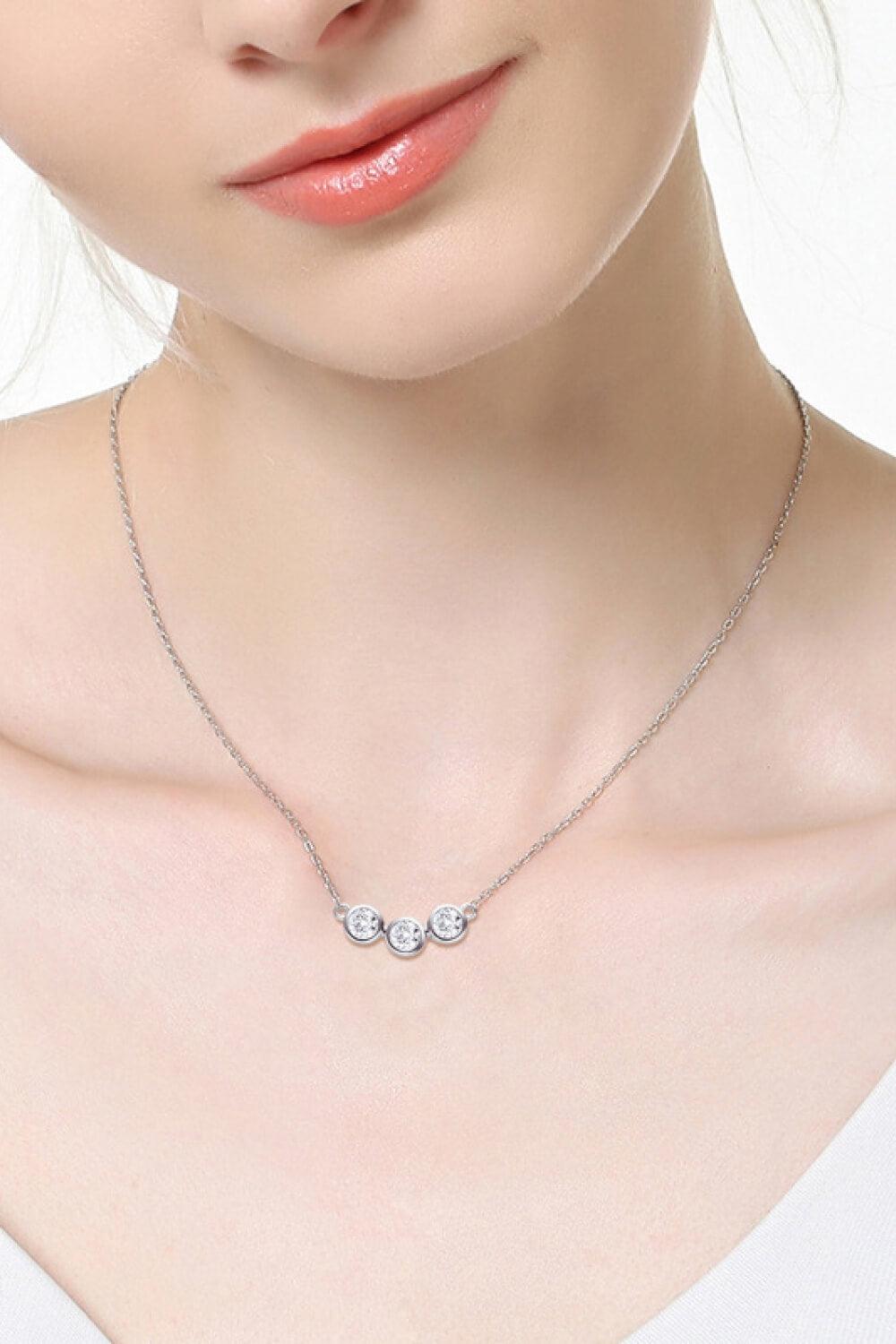Find Your Center Moissanite Necklace Carauana Store