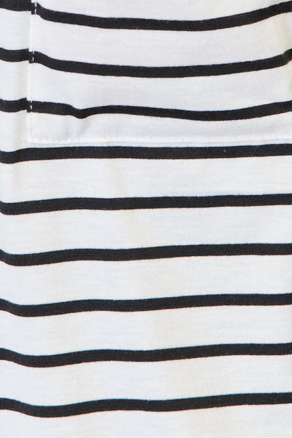 Double Take Striped Open Front Longline Cardigan Carauana Store