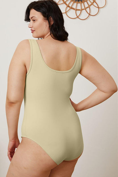 Basic Bae Full Size Square Neck Sleeveless Bodysuit Carauana Store