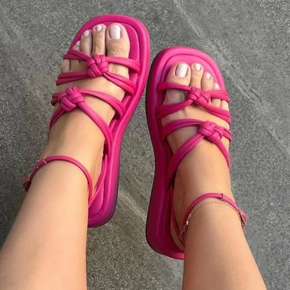 Open Toe Platform Sandals Carauana Store
