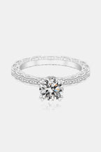 1 Carat Moissanite 925 Sterling Silver Ring Carauana Store