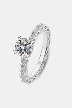 1 Carat Moissanite 925 Sterling Silver Ring Carauana Store