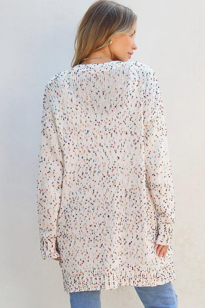 Open Front Long Sleeve Cardigan Carauana Store