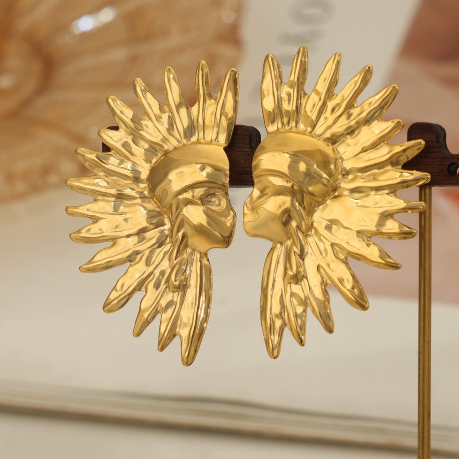 Titanium Steel Gold-Plated Earrings Carauana Store