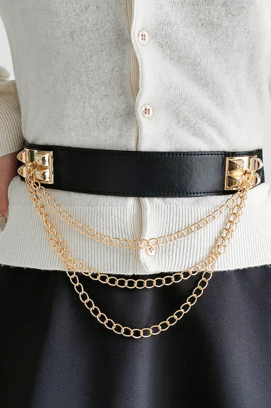 Elastic Belt with Chain Carauana Store