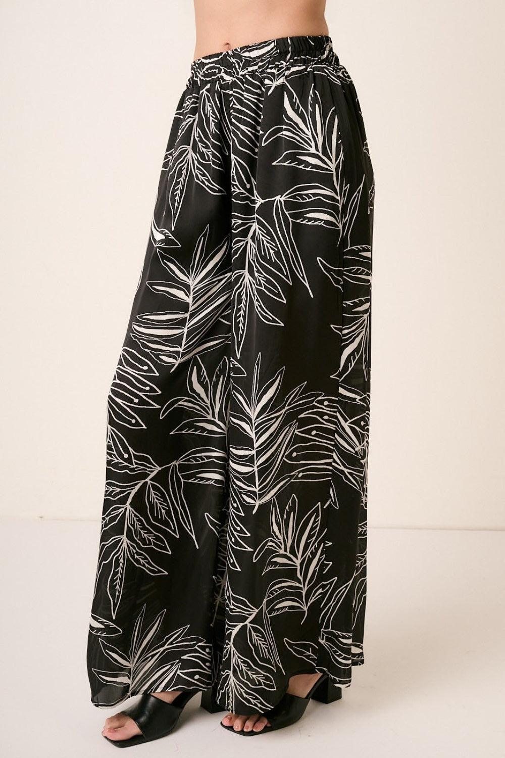 Mittoshop Printed Wide Leg Pants Carauana Store