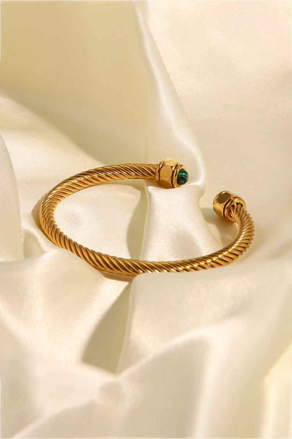 Stainless Steel Twisted C-Shaped Bracelet Carauana Store