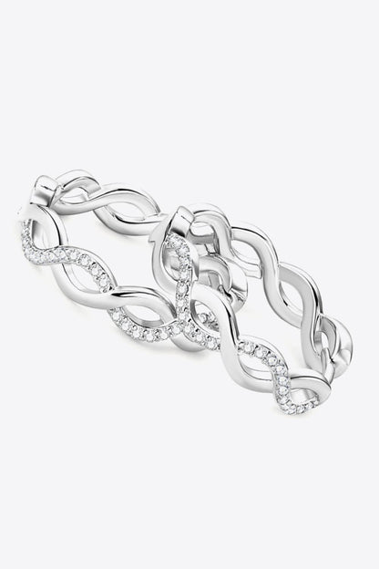 Moissanite Crisscross Hoop Earrings Carauana Store