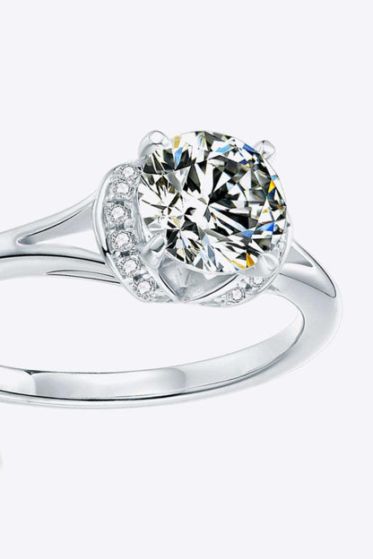 1 Carat Moissanite Split Shank Ring Carauana Store