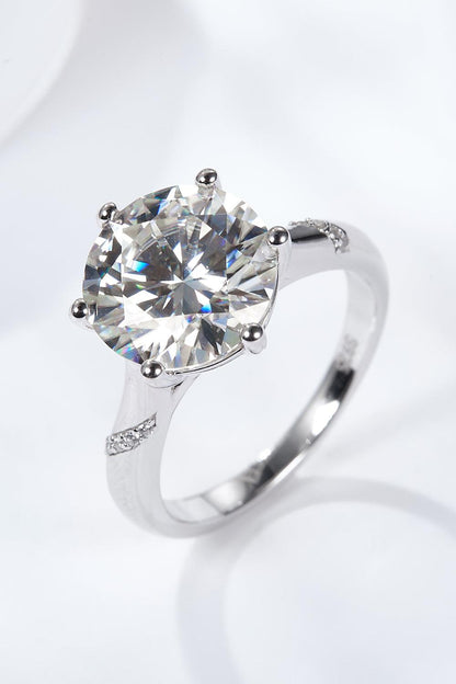 5 Carat Moissanite Solitaire Ring Carauana Store