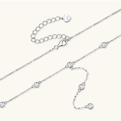 1.1 Carat Moissanite 925 Sterling Silver Necklace Carauana Store