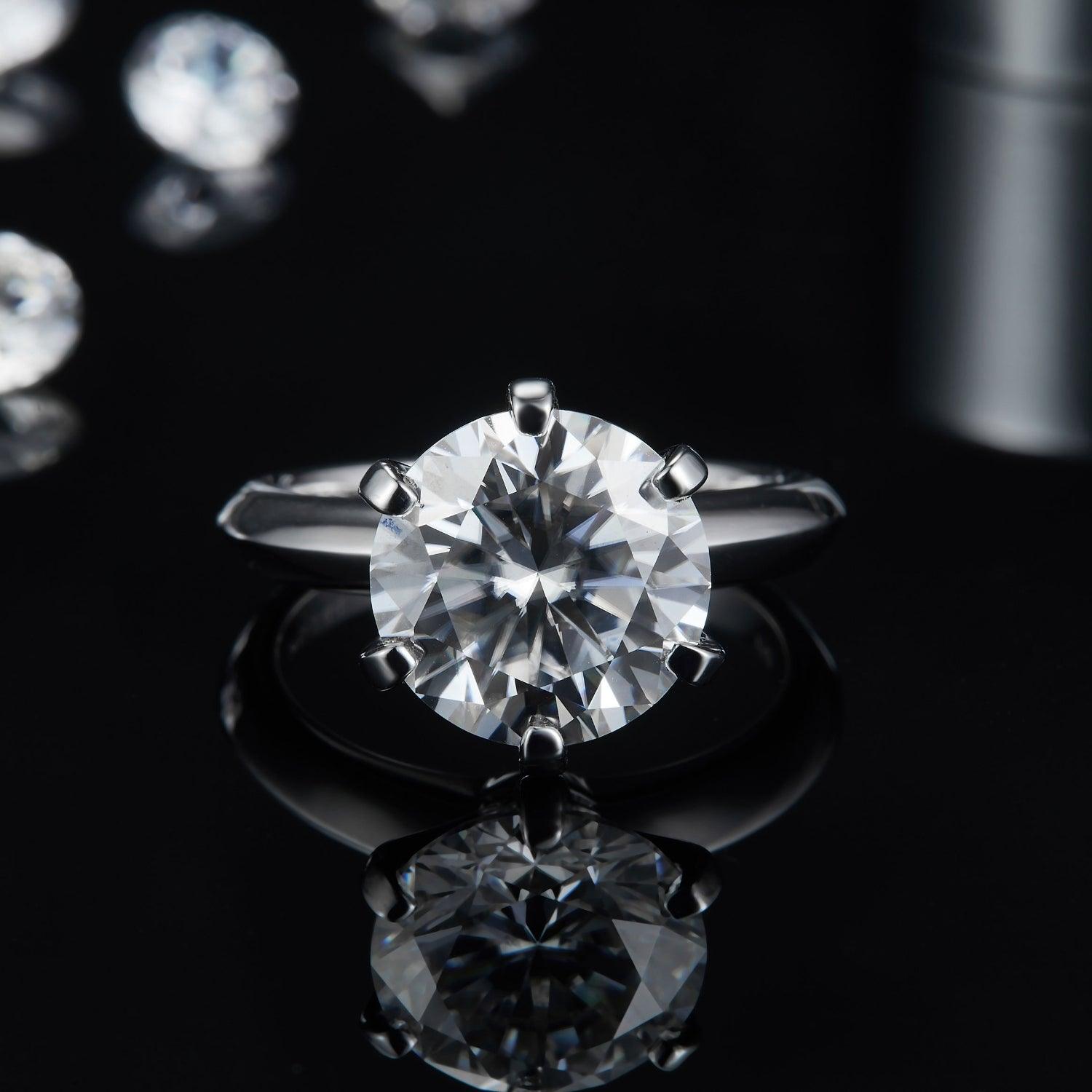 5 Carat Moissanite 925 Sterling Silver Ring Carauana Store