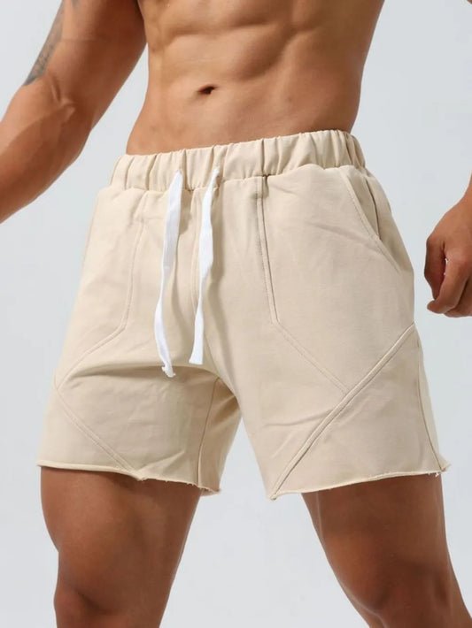 Men's Plus Size Drawstring Elastic Waist Shorts Carauana Store