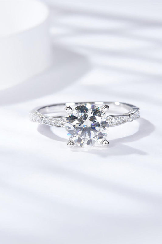 1.5 Carat Moissanite Side Stone Ring Carauana Store