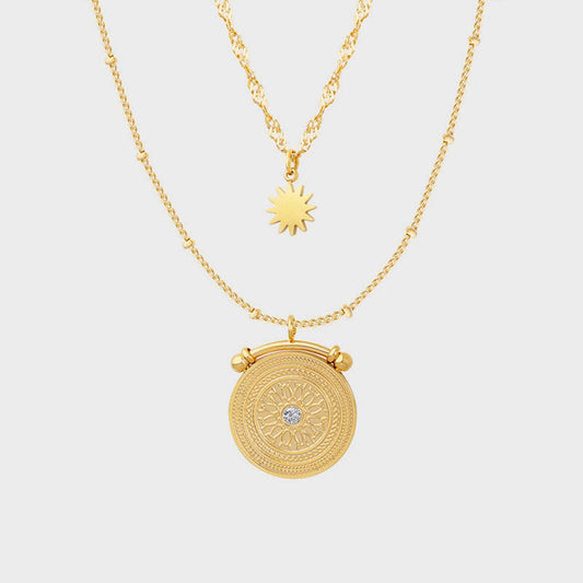 Stainless Steel Double-Layered Necklace Carauana Store